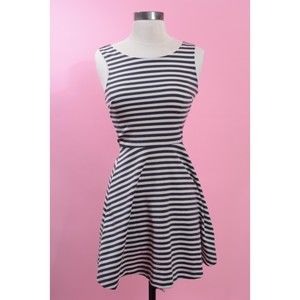 America Eagle Outfitters Striped Cross Back Dress Size 0